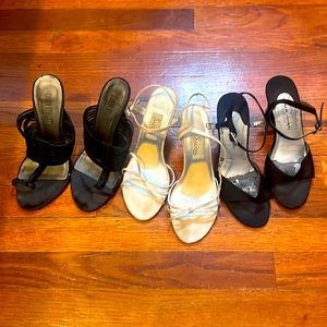 3 pairs of dresses shoes size 6 and 6.5